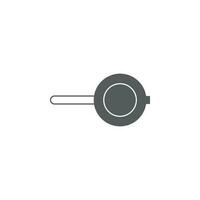 Frying pan vector icon illustration
