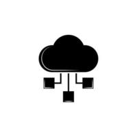 Cloud computing vector icon illustration