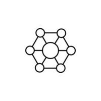 bound molecules vector icon illustration