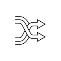 X-arrows vector icon illustration