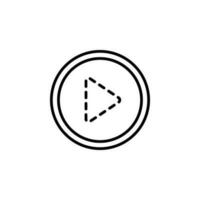 message in the video player vector icon illustration