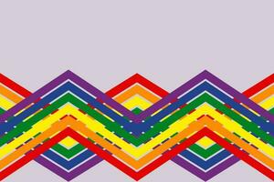 orgullo mes antecedentes lgbtq orgullo bandera colores. vector bandera con arco iris corazón. símbolo de orgullo mes junio apoyo. Copiar espacio