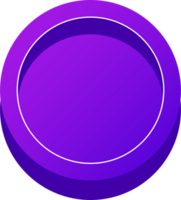 simple 3D colorful glossy buttons.purple shape board or frame symbol png