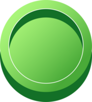 simple 3D colorful glossy buttons.green shape board or frame symbo png