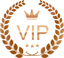 bronce medallas VIP tarjeta con corona laurel guirnalda.membresía tarjeta icono png