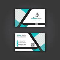 Corporate business card and creative modern styles business card design template vector