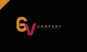 GV Alphabet letters Initials Monogram logo VG, G and V vector