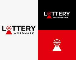 Lottery logo with the title'lottery wordmark ' vector