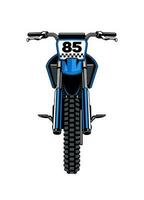 Front Side View of Motocross vector