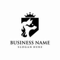 head horse logo company simple,clean,elegant,luxury,memorable logo design vector