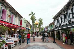 SINGAPORE - 26.12.2022  Masjid Sultan, Singapore Mosque in historic Kampong Glam with golden dome in Singapore photo