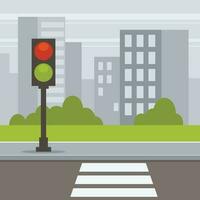 Crosswalk, Isolated Background. vector