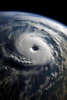 hilado poder de naturalezas tormentas, creado con generativo ai foto