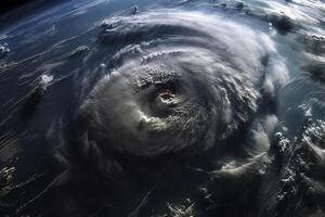 hilado poder de naturalezas tormentas, creado con generativo ai foto