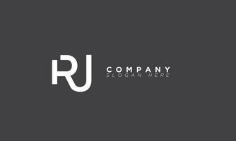 RJ Alphabet letters Initials Monogram logo JR, R and J vector
