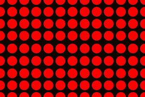 Red circle seamless pattern on black background for background design ,wallpaper,clothe design,dress design vector