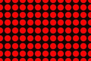 Red circle seamless pattern on black background for background design ,wallpaper,clothe design,dress design vector