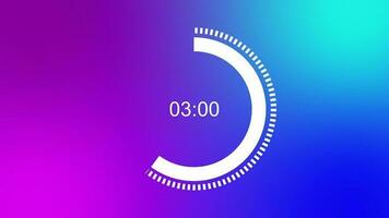 5 seconde compter vers l'avant animation. coloré Contexte video