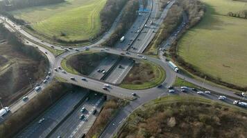 m25 Autobahn Kreuzung 21a eilen Stunde Antenne Aussicht video