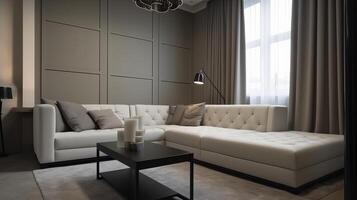 Insides parts parts of a cutting edge room with a comfortable cherish organize. Creative resource, photo