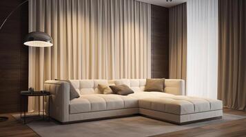 Inner parts parts parts parts parts parts parts parts of a cutting edge room with a comfortable cherish organize. Creative resource, photo