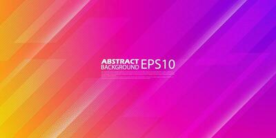 Abstract bright orange,pink and purple gradient background overlap template vector with overlay lines and shapes.Colorful background with simple pattern design.Eps10 vector