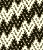 Seamless vintage diagonal pattern with gold, silver chains, beads. Geometric rhombus grid like a squama, shingles. Classic beige pale background.. Vector illustration