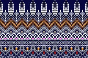 ikat figura azteca bordado estilo. geométrico étnico oriental tradicional Arte patrón de diseño para étnico fondo,fondo de pantalla,moda,ropa,envoltura,tela,elemento,pareo,gráfico,vector ilustración vector