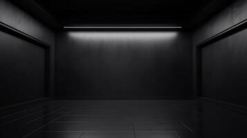 dim room establishment inquisitively with Incline in cleanse room studio. Creative resource, photo