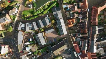 Lincoln City Streets in England Bird's Eye View video
