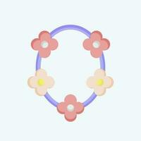 Icon Nexlace. related to Decoration symbol. flat style. simple design editable. simple illustration vector