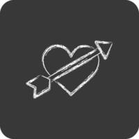 Icon Cupid. related to Decoration symbol. chalk Style. simple design editable. simple illustration vector