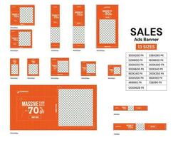 Complete Bundle of Sales-Oriented Ads Banners vector