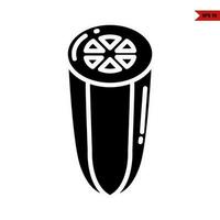 cucumbar glyph icon vector