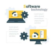 automatización tecnología, sistema seguridad mejora, datos Procesando, máquina aprendiendo, artificial inteligencia, software desarrollo vector