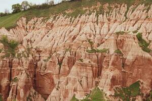 Red Ravine in Sebes Alba caught from different angles during a rainy day photo