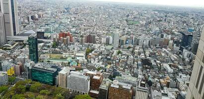 Tokyo, Japan in April 2019. The view of Tokyo from above as seen from the Tokyo Government Building photo