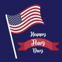 Happy Flag Day background template. Vector illustration of a background for Happy Flag Day. Flag day banner or badge.Creative illustration,poster or banner of happy Flag Day