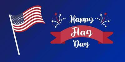 Happy Flag Day background template. Vector illustration of a background for Happy Flag Day. Flag day banner or badge.Creative illustration,poster or banner of happy Flag Day