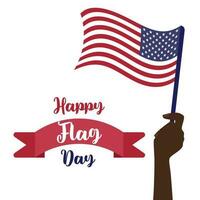 Happy Flag Day background template. Vector illustration of a background for Happy Flag Day. Flag day banner or badge.Creative illustration,poster or banner of happy Flag Day