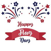 Happy Flag Day background template. Vector illustration of a background for Happy Flag Day. Flag day banner or badge.Creative illustration,poster or banner of happy Flag Day