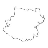 Calarasi District map, province of Moldova. Vector illustration.