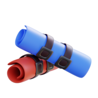 3d illustration of badroll png