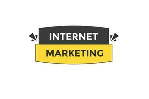 internet marketing vectors.sign label bubble speech internet marketingl vector