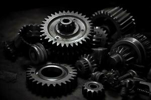 Gears. AI Generated photo
