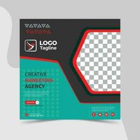 Fashion sale social media post layout vector