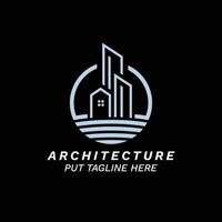 Architect and Construction vector logo design template