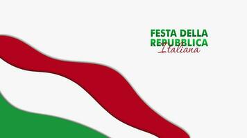 Festa Della Repubblica Italiana, 2 Giungno, Italy republic day 2 June, Italy national flag. Celebration background vector