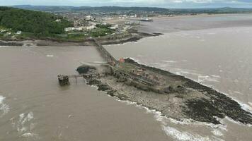 The Abandoned Remains of Birnbeck Pier in Weston Super Mare video