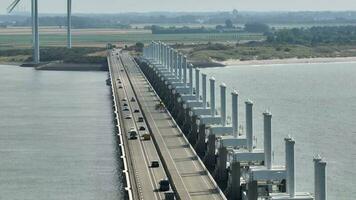 Eastern Scheldt Storm Surge Barrier in the Netherlands video